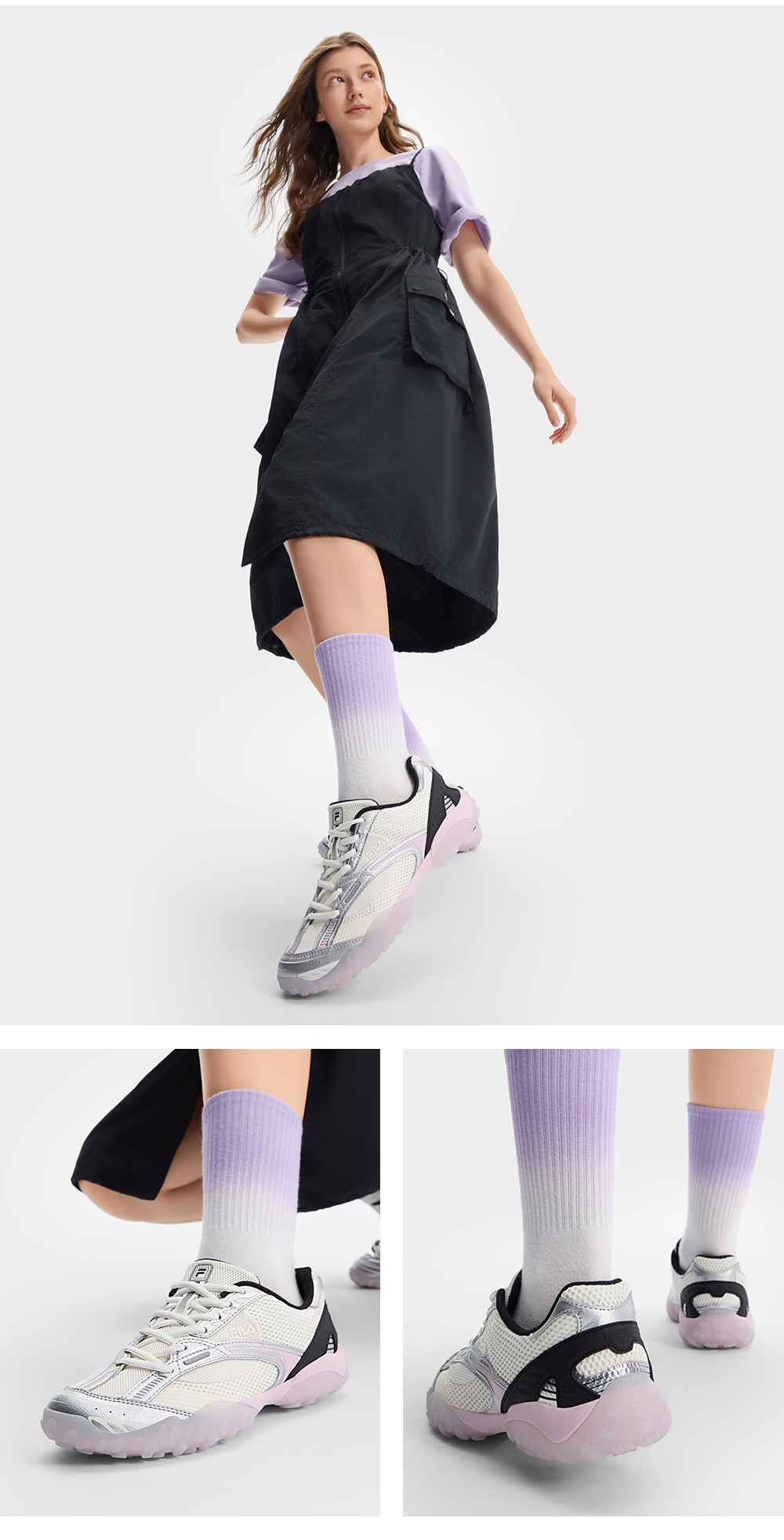 FILA CORE FASHION ECHAPPE 2 Women Sneakers (White/ Pink Grey)
