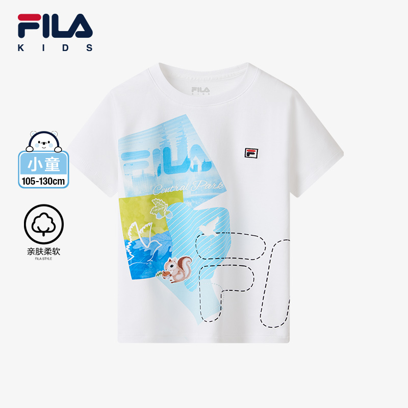 ■FILA■ Summer Graphic T-ShirtFS2RSH2403XLBU 1100FS2RSH2403 140-165cm) FILA KIDS ART IN SPORTS PERFORMANCE TENNIS Girl's