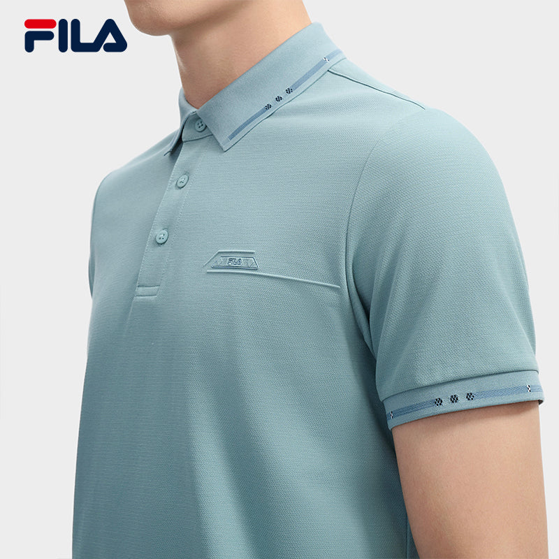 FILA CORE LIFESTYLE WHITE ORTISEI Men Polo T-shirt