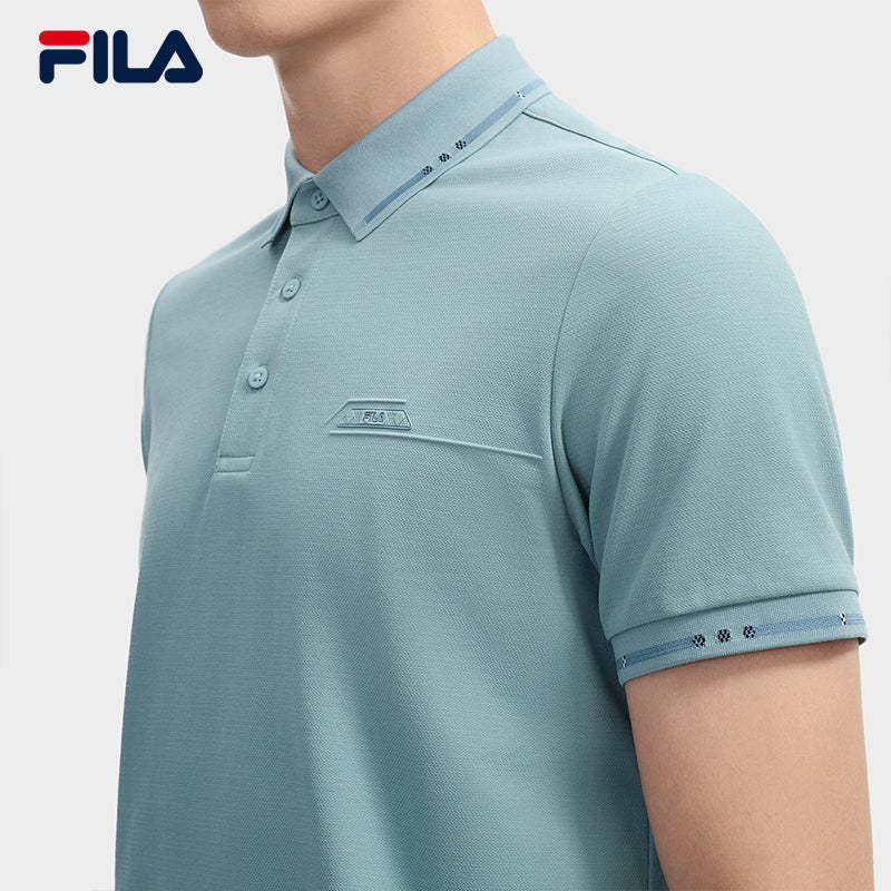 FILA CORE LIFESTYLE WHITE ORTISEI Men Polo T-shirt