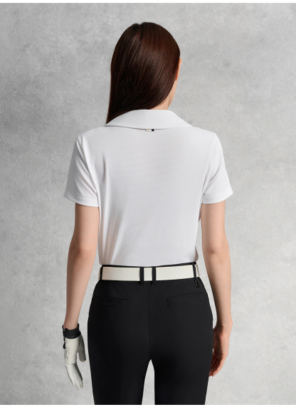 FILA CORE ATHLETICS GOLF ELITE GOLF CLUB Women Short Sleeve Polo (White)