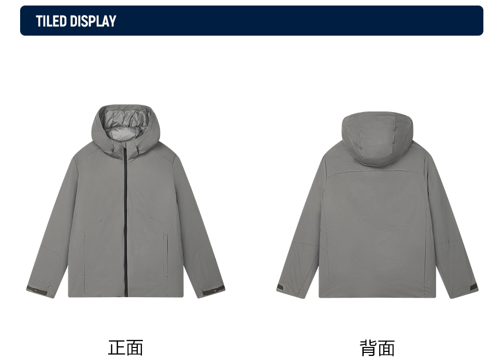 FILA CORE LIFESTYLE BLUE CHEVAL BLANC COURCHEVEL Men Down Jacket (Grey)