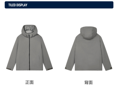 FILA CORE LIFESTYLE BLUE CHEVAL BLANC COURCHEVEL Men Down Jacket (Grey)