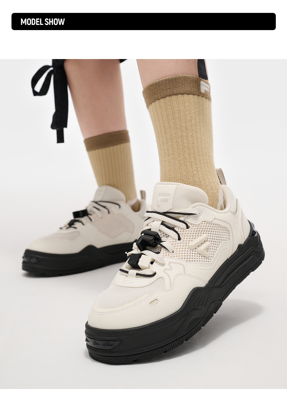 FILA FUSION FUSION BIANCO FLAT Women Skate Shoes (Black/Pink / Pink / White)