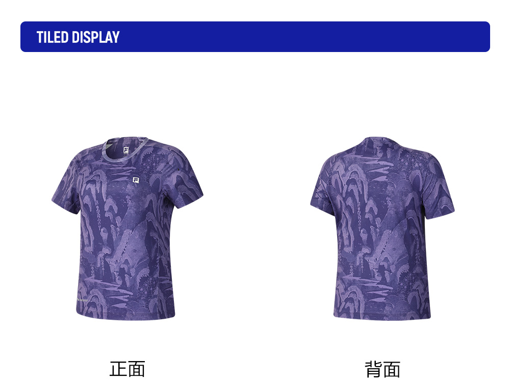 FILA CORE ATHLETICS EXPLORE X DUNHUANG MUSEUM Women Short Sleeves T-Shirt (Full Print)