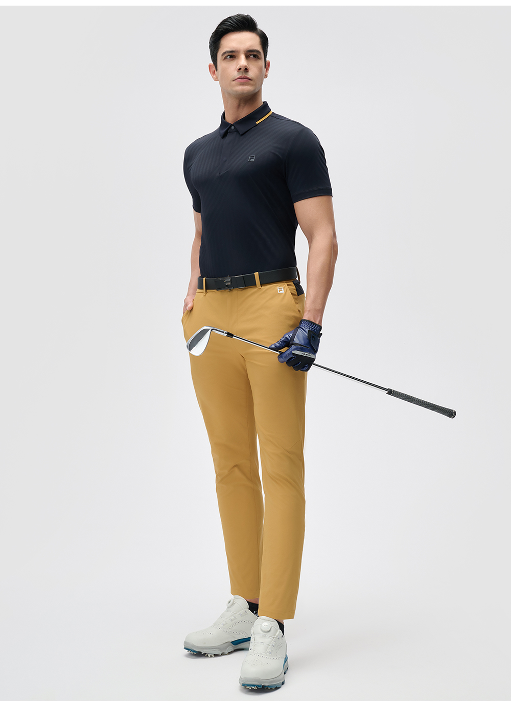 FILA CORE ATHLETICS GOLF Men Short Sleeve Polo (Brown / Navy)