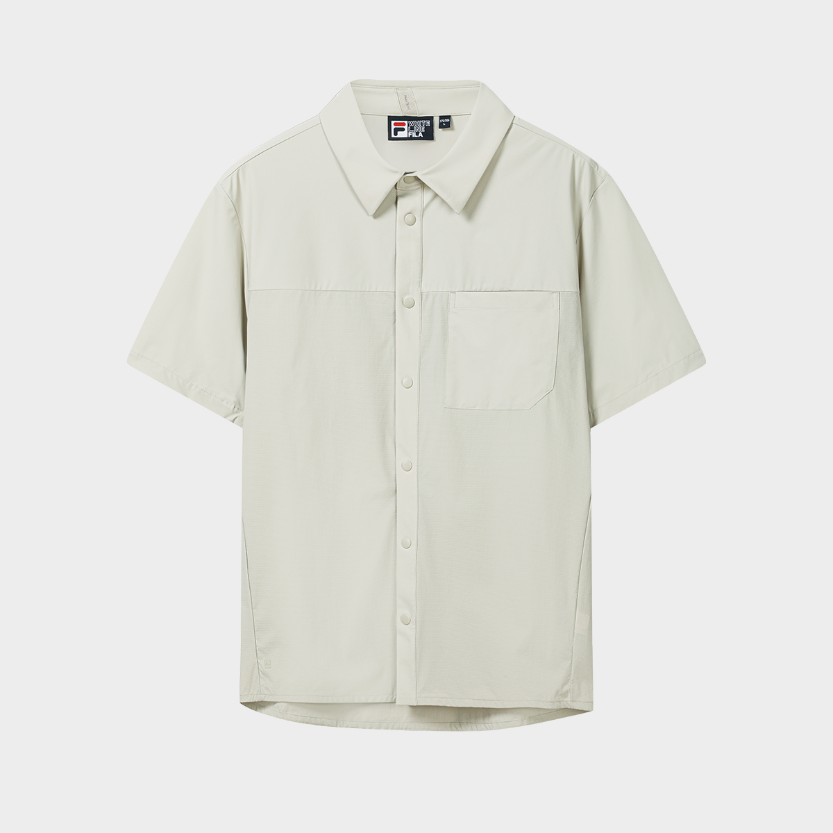 FILA CORE LIFESTYLE WHITE Men Short Sleeves Shirt