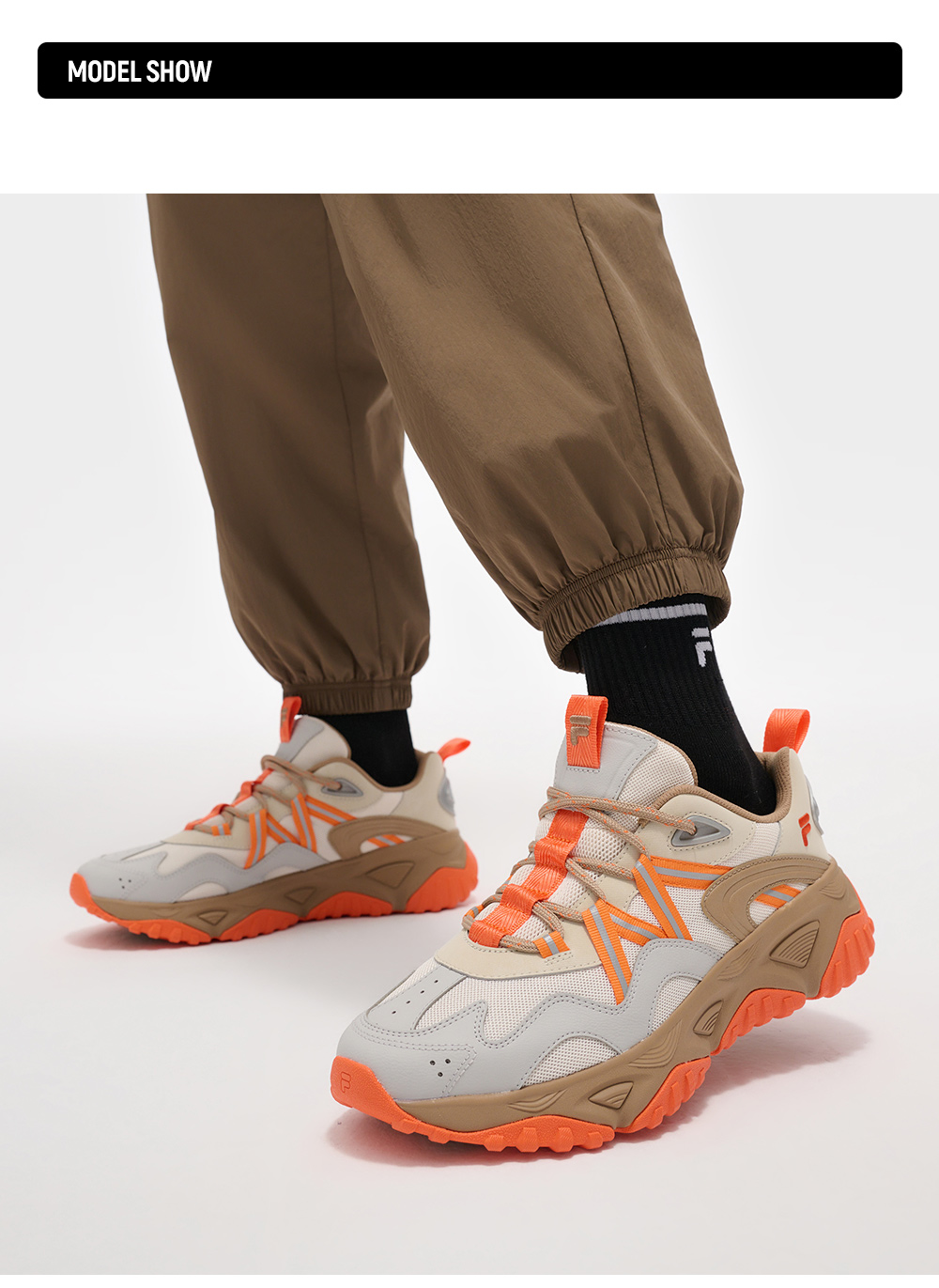 FILA FUSION FREEROAM Men Sneakers (Beige / Orange)