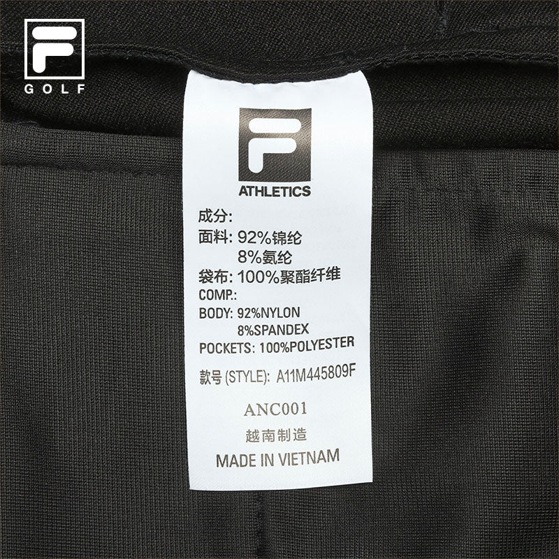 FILA CORE ATHLETICS GOLF X VERSAILLES COLLECTION Men Woven Pants (Black)