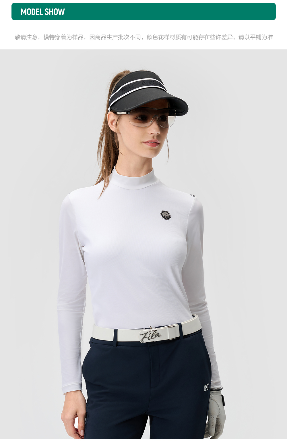 CORE ATHLETICS GOLF2 Women Long Sleeve Tee (White)
