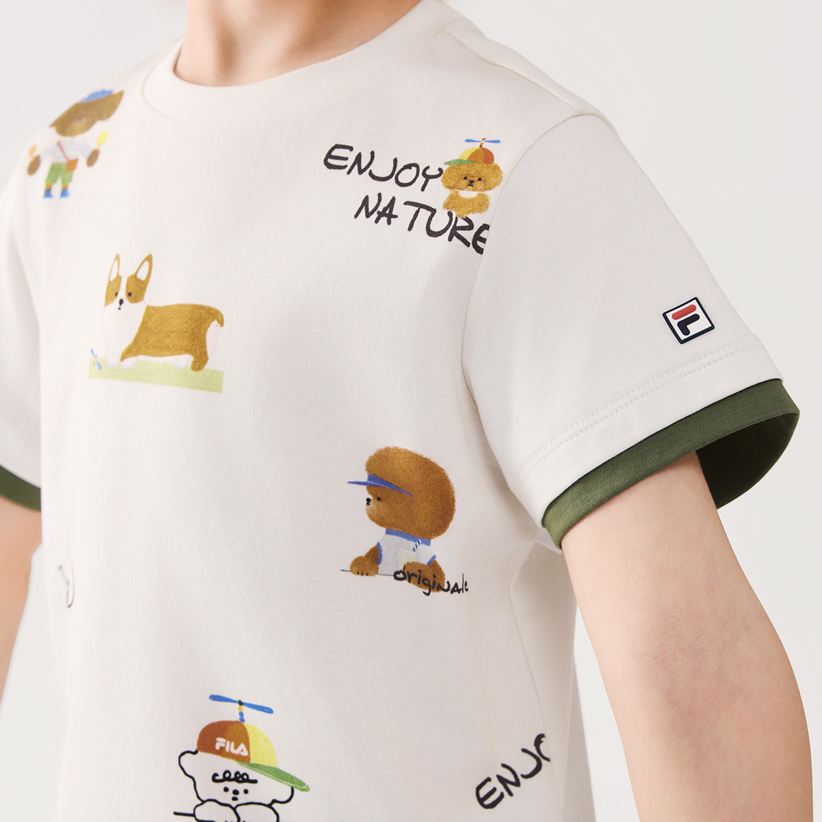 FILA KIDS CROSS OVER Boys Knitted Short Sleeve Top