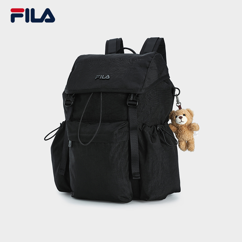 FILA CORE LIFESTYLE OR BAGS Unisex Backpack (Black / Light Khaki / Pink)