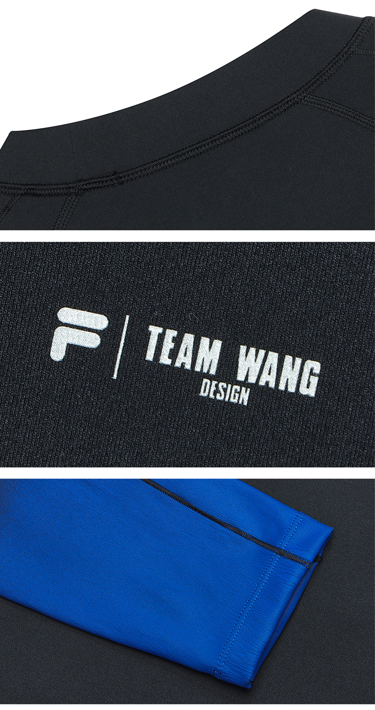 FILA FUSION x TEAM WANG DESIGN Unisex Long Sleeve Tee in Black