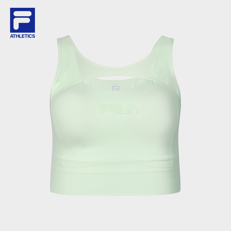 FILA CORE BLACK ATHLETICS FITNESS Women Sports Bra in Light Green