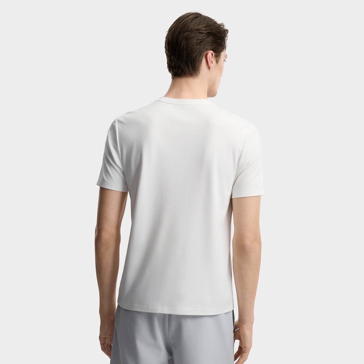 FILA MEN'S WHITE Knitted Short Sleeve Top