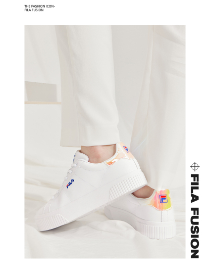 FILA FUSION FASHION COURT DELUXE Women Skate Shoes (White)