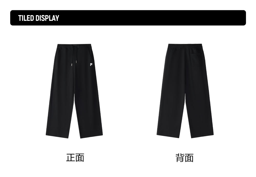FILA FUSION INLINE CATEGORY CLUB LONG PANTS Women Knit Pants (Black / White)