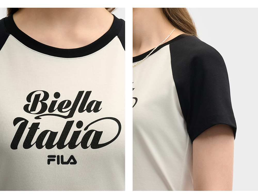 FILA CORE LIFESTYLE ORIGINALE DREAMS ON THE COURT Women Short Sleeves T-Shirt (White)