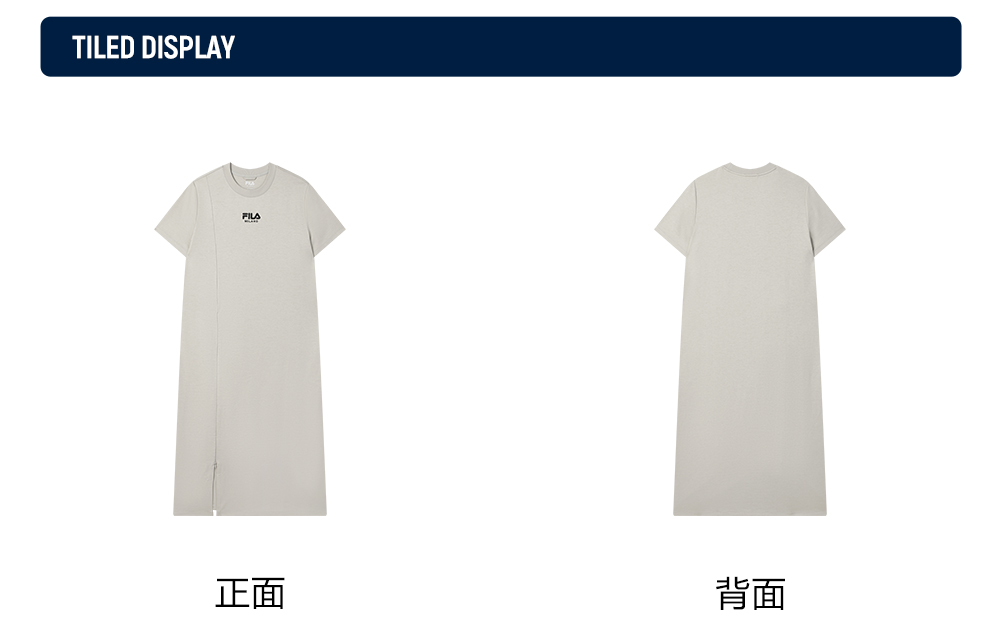 FILA CORE LIFESTYLE MILANO ENJOY A CUP OF JOE Women Dress (Ash)