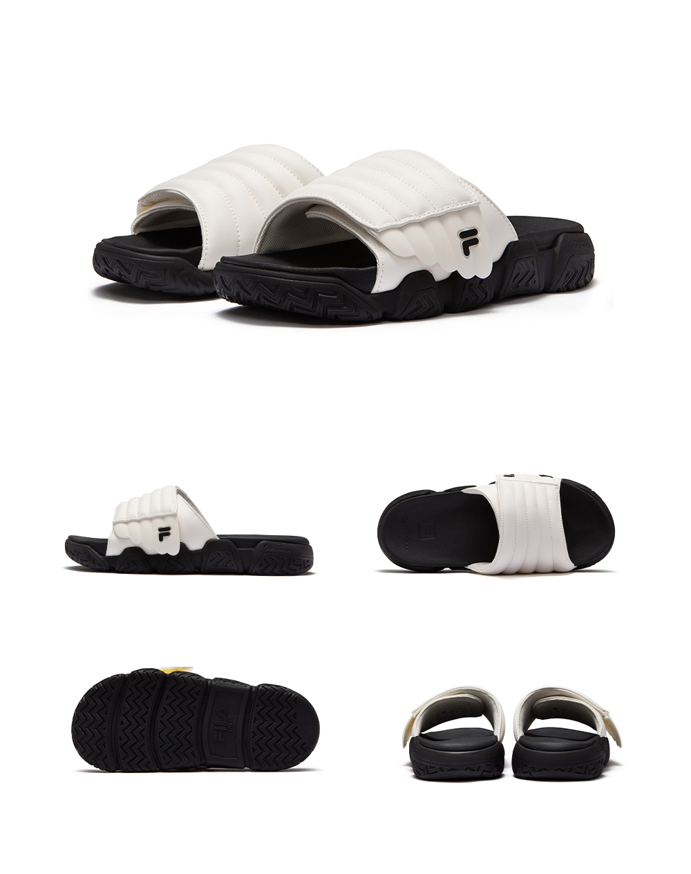 FILA FUSION BARRICADE Women Slippers (White / Icy Blue / Pink)