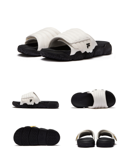 FILA FUSION BARRICADE Women Slippers (White / Icy Blue / Pink)