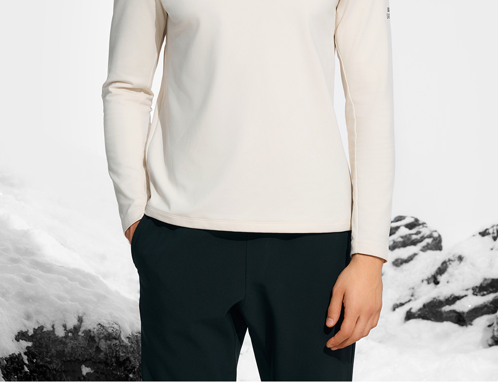 FILA CORE ATHLETICS EXPLORE X BBC EARTH PATHWAYS OF WONDER Men Long Sleeve Top (Beige / Black / Olive Green)