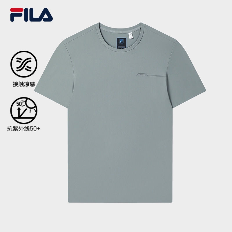 FILA CORE LIFESTYLE BLUE Men Short Sleeve T-shirt