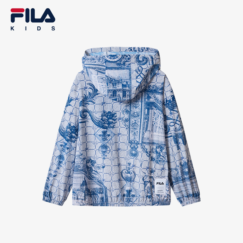FILA KIDS WHITE LINE x RMN Boys UV-Resistance Jacket with Hood in Full Print
