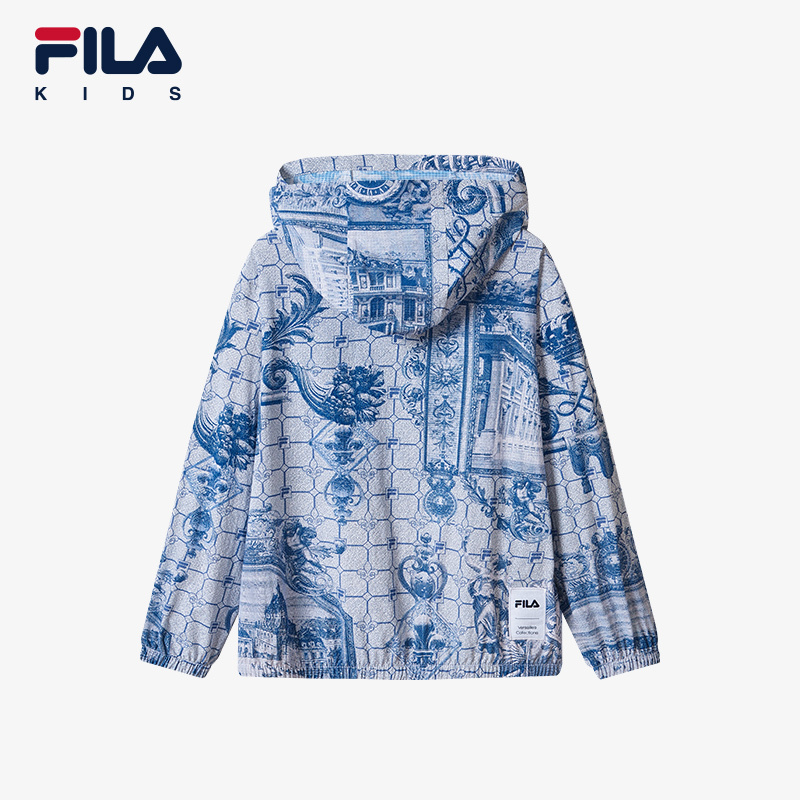 FILA KIDS WHITE LINE x RMN Boys UV-Resistance Jacket with Hood in Full Print