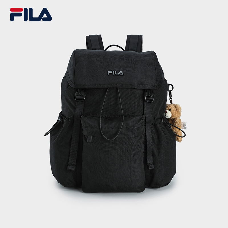 FILA CORE LIFESTYLE OR BAGS Unisex Backpack (Black / Light Khaki / Pink)