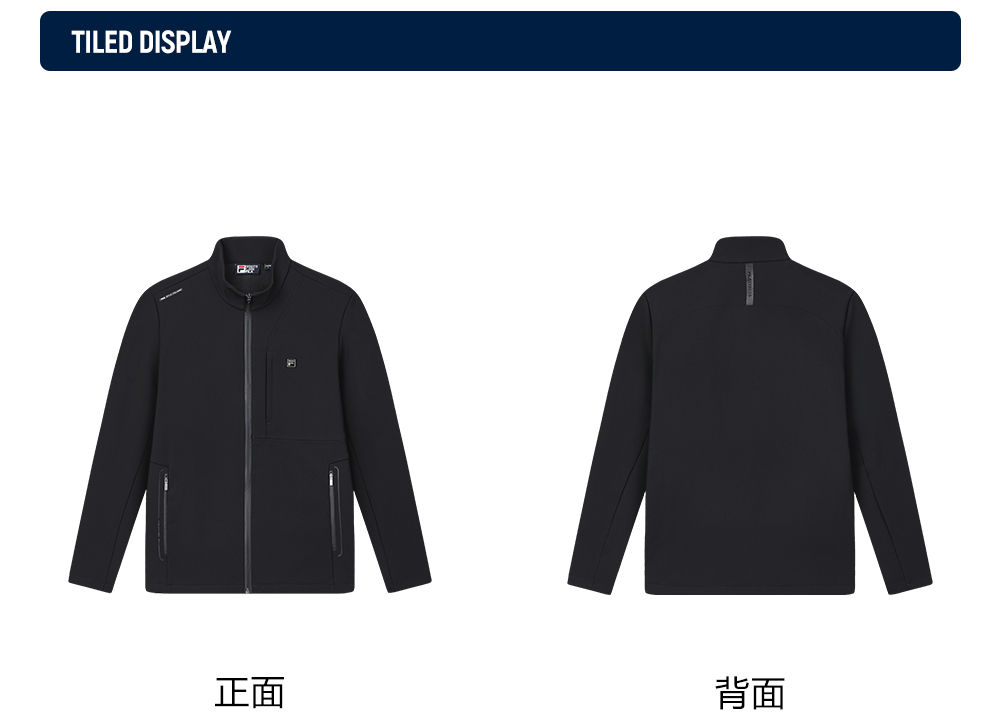 FILA CORE LIFESTYLE WHITE LINE GRENOBLE Men Jacket (Black)