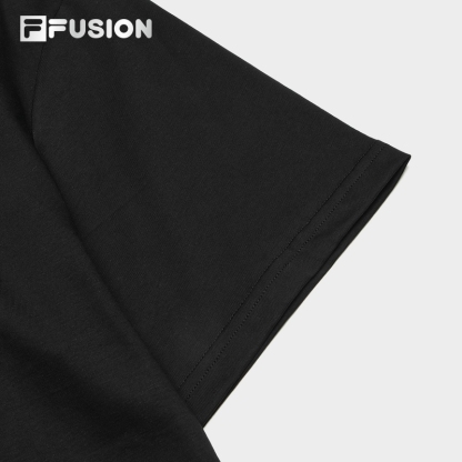 FILA FUSION BASKETBALL INLINE UNIFORM Men's Short Sleeve T-shirt (Black / White / Khaki - Cotton)
