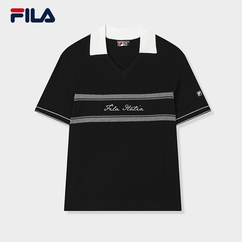 FILA CORE LIFESTYLE WHITE EVERYDAY ELEGANCE Women Knit Sweater (White / Navy)