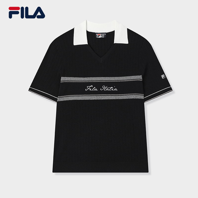 FILA CORE LIFESTYLE WHITE EVERYDAY ELEGANCE Women Knit Sweater (White / Navy)