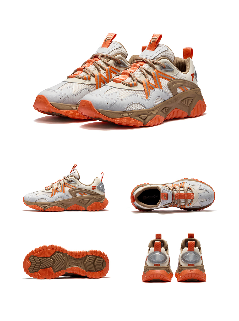 FILA FUSION FREEROAM Men Sneakers (Beige / Orange)