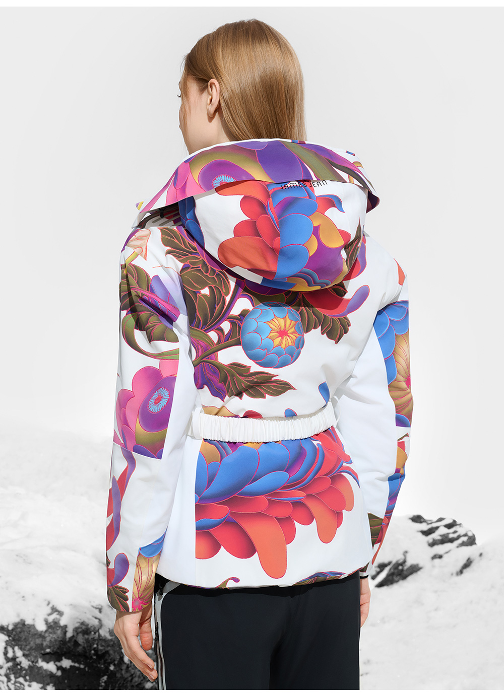 FILA CORE ATHLETICS SKI FILA X JAMES JEAN Women Mid Length Down Jacket (Full Print)