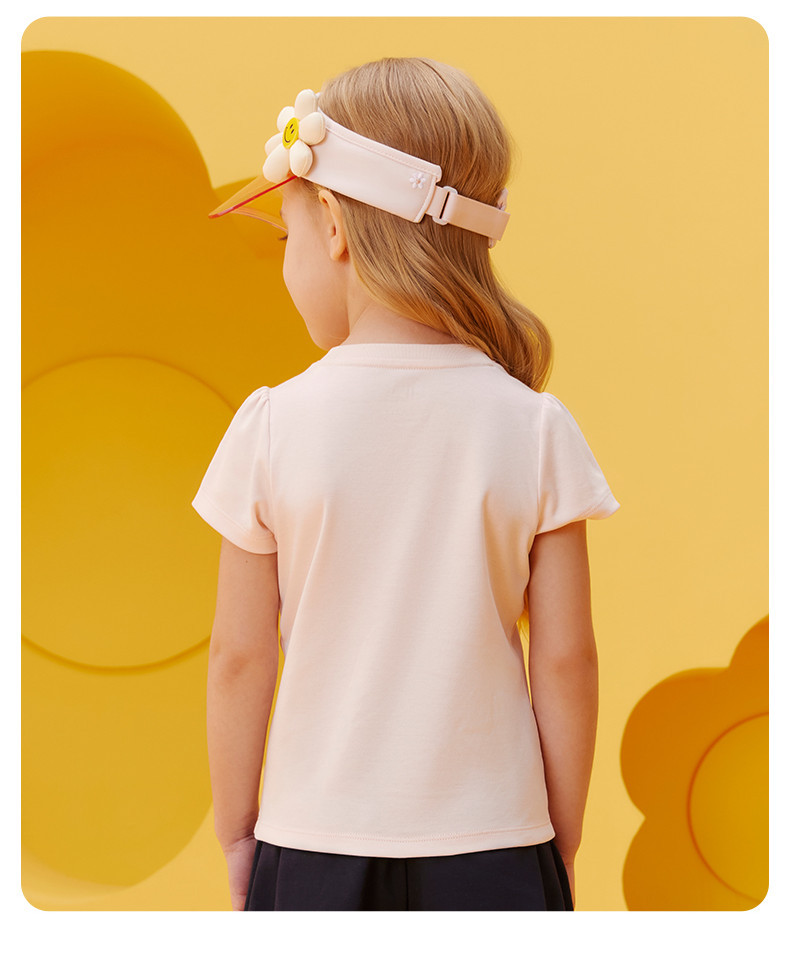 (105-165cm) FILA KIDS x Wiggle Wiggle Summer Short Sleeve T-shirt for girls in Candy Light Pink