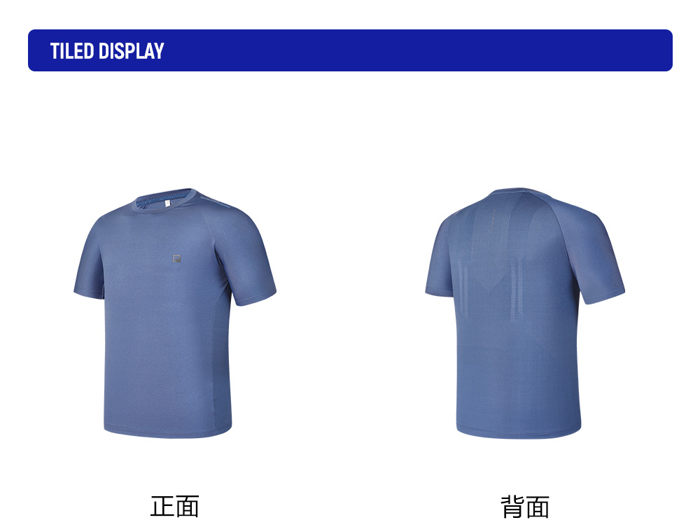 FILA CORE ATHLETICS FITNESS Men Short Sleeves T-Shirt (Blue / Ash)