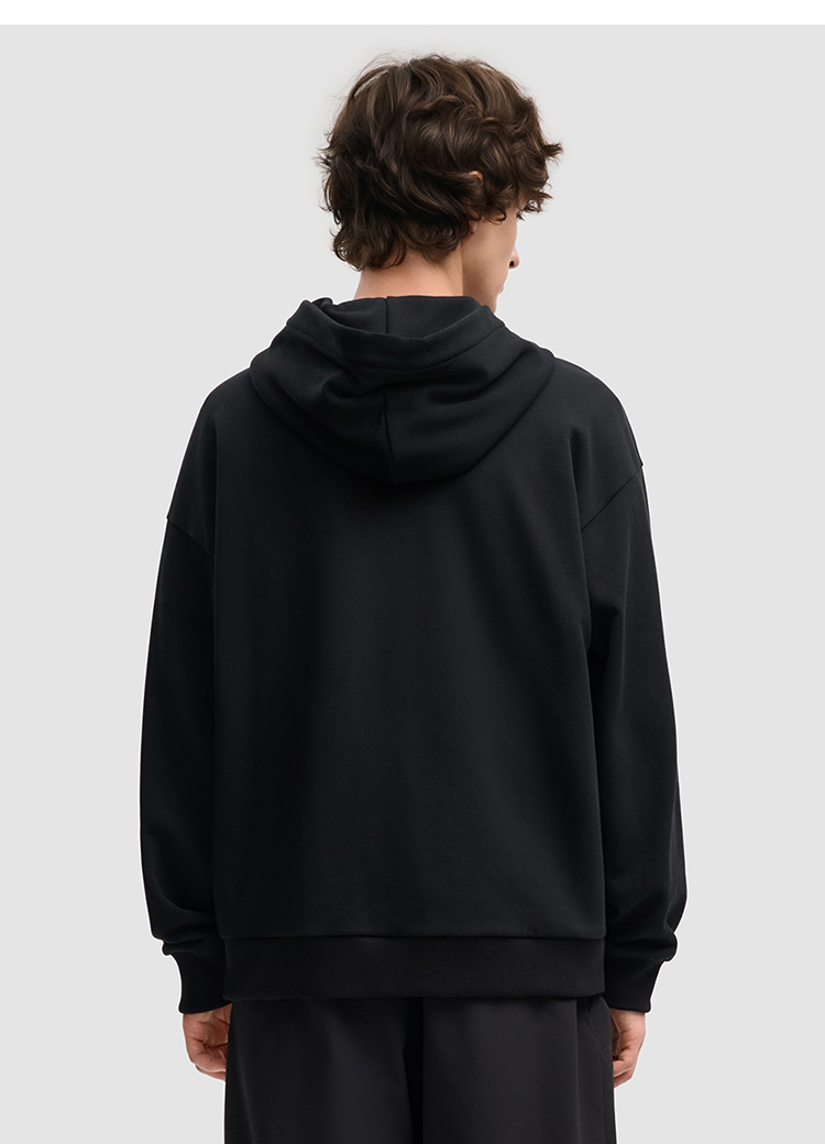 FILA CORE FILA MILANO Men Hoodie（Black/Brown)