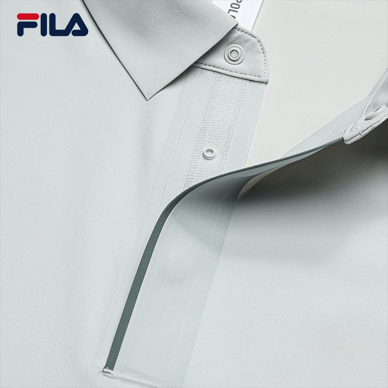 FILA Men Knitted Short Sleeve Polo Shirt