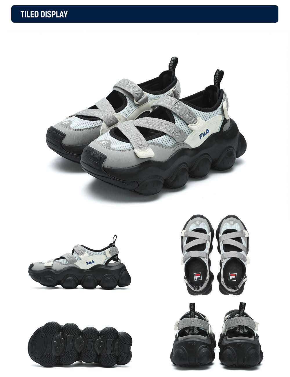 [RESTOCK] FILA CORE FRAGOLA FASHION MODERNO Women Sandal Shoes Beach Outdoor (Black/White-Blue/ Cream-Brown)