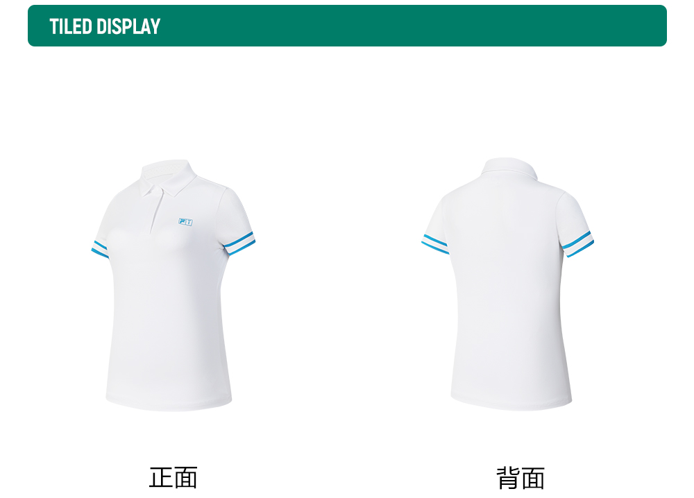 FILA CORE ATHLETICS GOLF (DP WORLD TOUR) Women Short Sleeve Polo (White)
