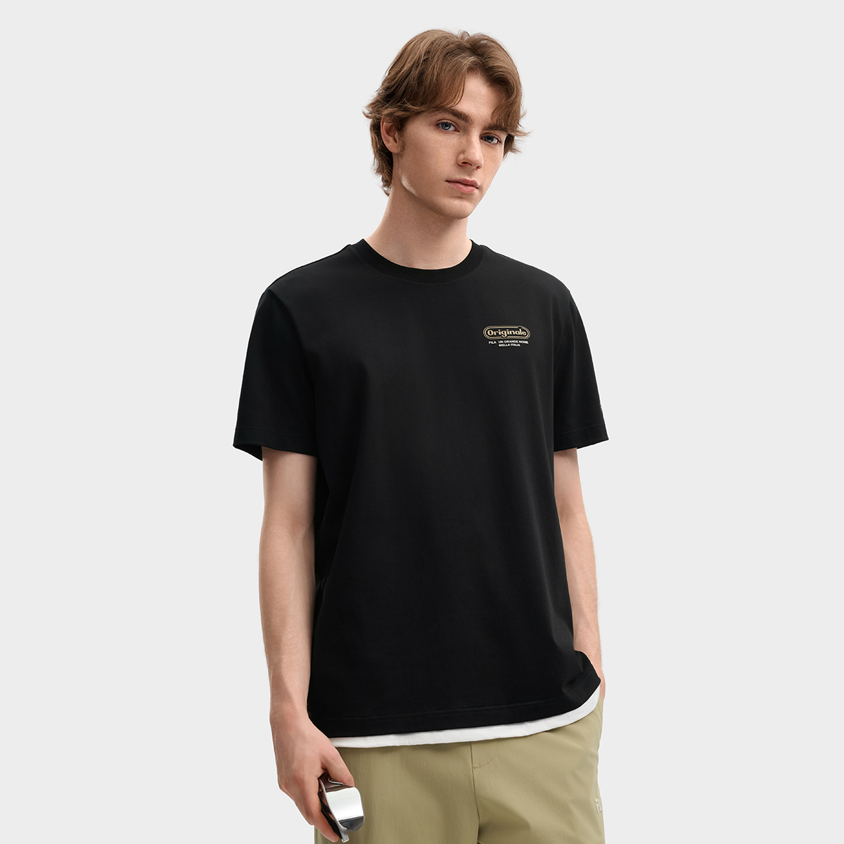 FILA Men Knitted Short Sleeve Top