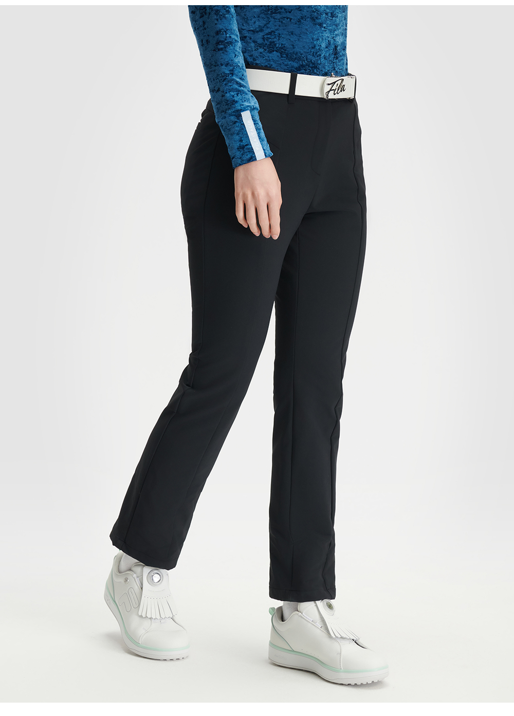 FILA CORE ATHLETICS GOLF X VERSAILLES COLLECTION Women Woven Pants (Black)