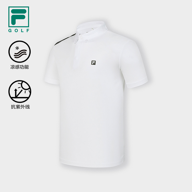 FILA CORE ATHLETICS GOLF Men Short Sleeve Polo in White