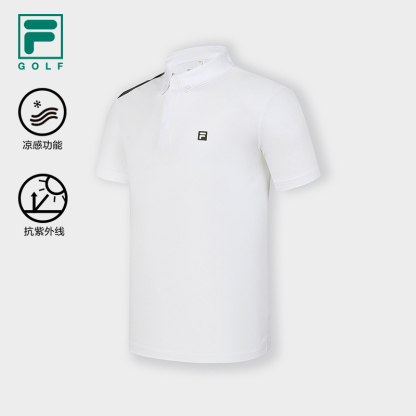 FILA CORE ATHLETICS GOLF Men Short Sleeve Polo in White