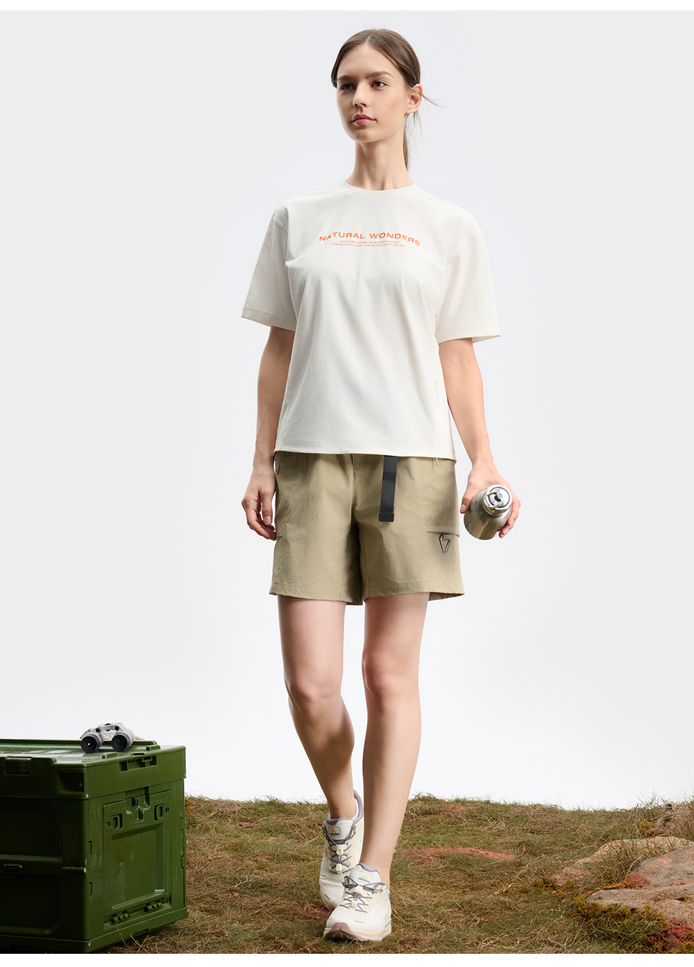 FILA CORE ATHLETICS EXPLORE NATURE'S WONDER Women Short Sleeve T-shirt (White)