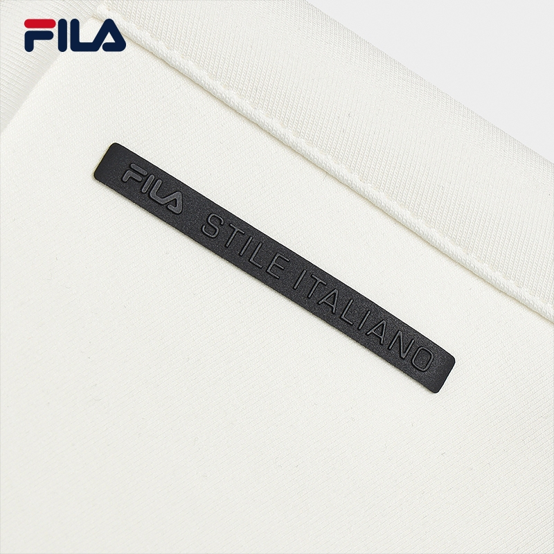 FILA CORE LIFESTYLE WHITE Men Sweatshirt (Black/White)