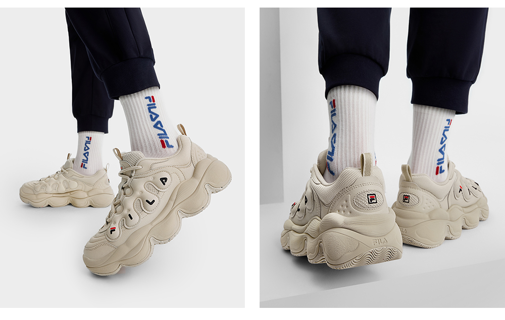 FILA CORE FASHION PEASE Women Sneakers (Peas/ Beige Cream / White)
