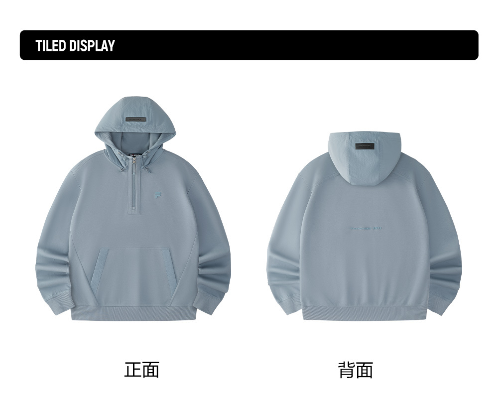 FILA FUSION INLINE FUSION LIFE X FUSIONEER FIELD OF CLASSIC Men Hoodie (Ash)